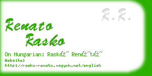 renato rasko business card